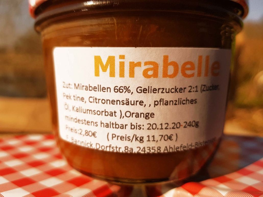 Fruchtaufstrich Mirabelle