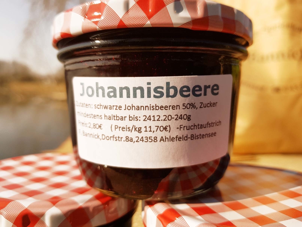 Fruchtaufstrich schwarze Johannisbeere